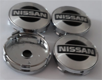Nissan Naafdoppen "Zilver" 60mm - Afbeelding 2