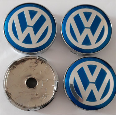 VW Naafdoppen "Blauw" 60mm - nr. 1