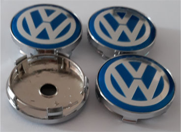 VW Naafdoppen "Blauw" 60mm - Afbeelding 2