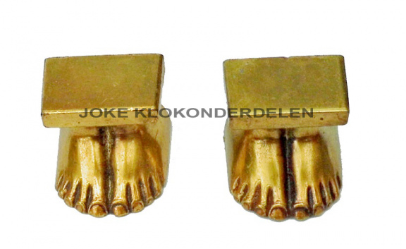 === 2 Pootjes = voor o.a. klokstel = gebruikt === 37324