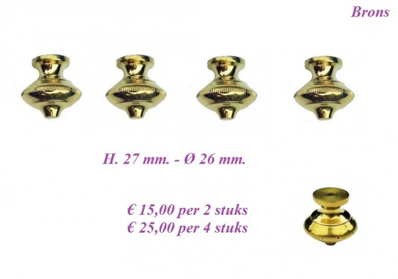 === Klokstel pootjes = brons = z.g.a.n. === 34072