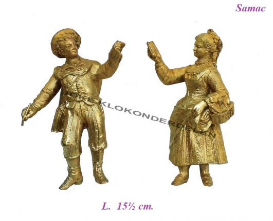 === 2 Klokstel beeldjes = oud === 39630