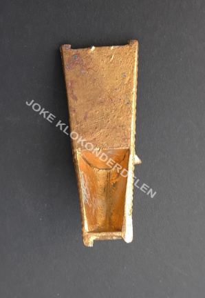=== Klokstel bloemenmandje = brons = oud === 40795 - Afbeelding 3