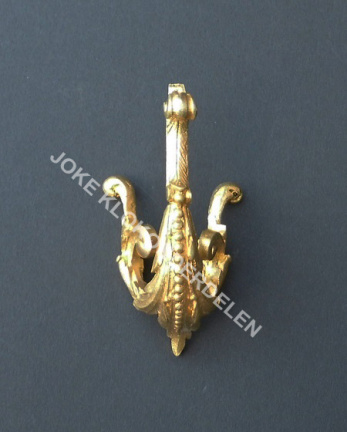 === Klokstel ornament = brons = oud === 40793 - Afbeelding 2