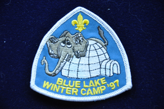 Scouting patch embleem Blue lake winter camp 1997