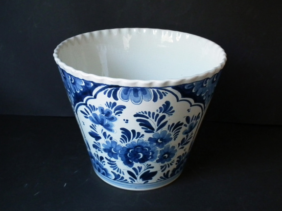 bloempot delfts blauw