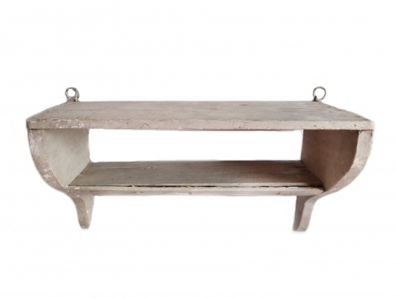 vintage houten wandrekje