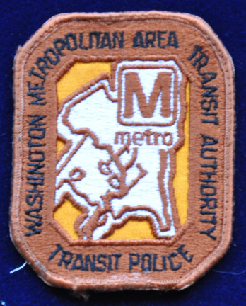 Amerikaanse politie patch Washington Metropolitan transit police - nr. 1