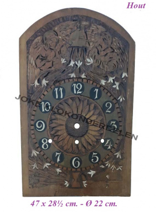 Wijzerplaat Schwartzwalder = houtsnijwerk=40889