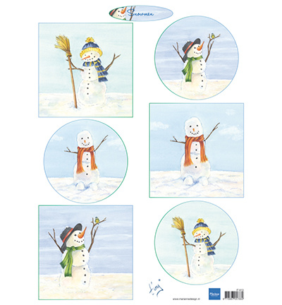 Marianne Design, Knipvel, Tiny's Snowmen, nr. IT613 - nr. 1