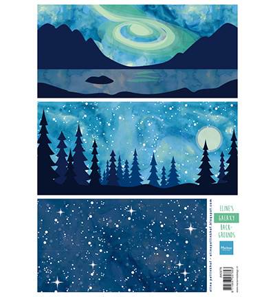 Marianne Design, Achtergrondvel, Eline's Galaxy backgrounds, nr. AK0076 - nr. 1