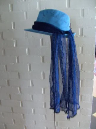 SJAALS, HAARBAND PARTIJ 19 STUKS DKR. BLAUW NIEUW