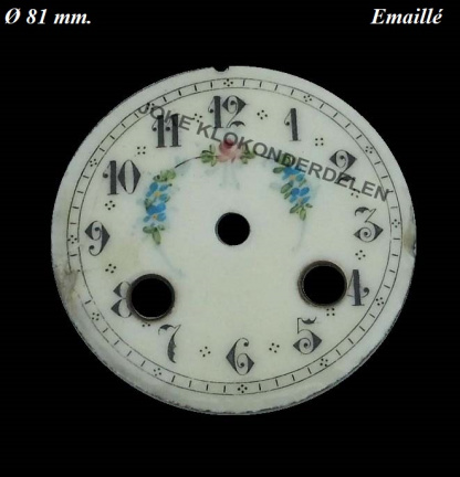 Wijzerplaat = Franse pendule = Emaillé 40960