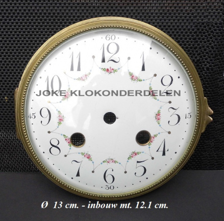 Pendule deur / wijzerpl= geslepen bol = 37930