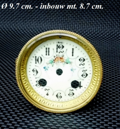 Pendule wijzerplaat / deur = geslepen glas = 28800