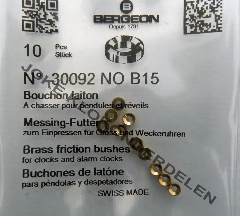 Bergeon bouchons = B 15 = Messing 30967
