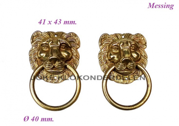 === 2 Ornamentjes = leeuwenkopje = gebruikt === 40290