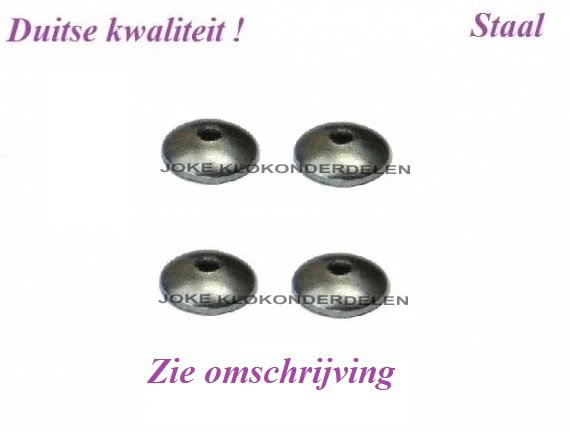 = 4 Wijzerschijfjes = Franse pendule nieuw = 30254