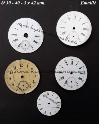 5 Gel-wijzerplaatjes = Zak / Horloge 41034 - nr. 1