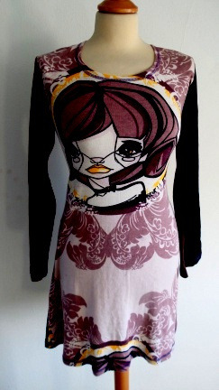 I BELIEVE Tricot jurk print, Maat 42 ( L ) - nr. 1