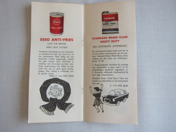 BROCANTE Antiek ESSO Olieproducten folder (1957) - Afbeelding 2