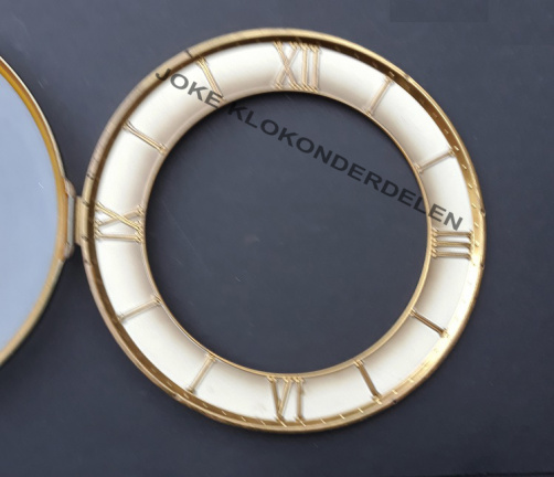 = Pendule deur / wijzerplaat = bol glas = 41091 - Afbeelding 2