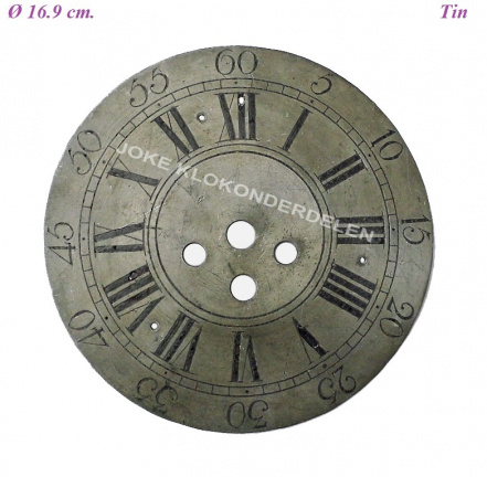 === Wijzerplaat = tin = oud === 41090