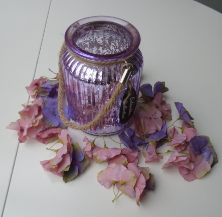 VAASJE PAREL PURPLE 15 CM HORTENSIA BLAADJES Nieuw