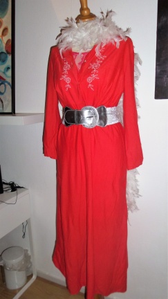 Hippie jurk oranje Maat 38 - 40 ( M ) - Afbeelding 2