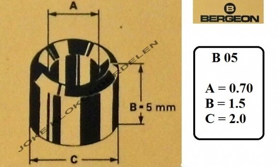 = Bergeon bouchons = B 05 = Messing= 30962 - Afbeelding 2