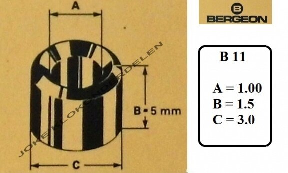= Bergeon bouchons = B 11 = Brons 30971 - Afbeelding 2