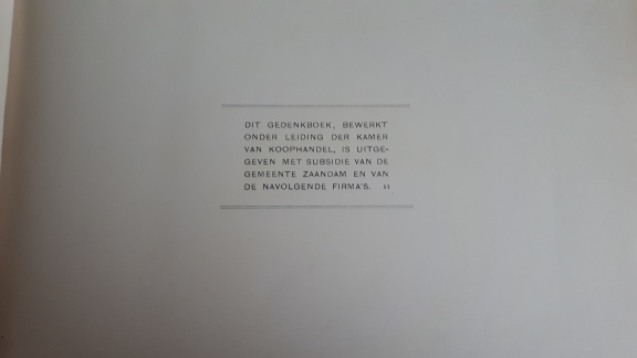 Antiek Boek Zaansche (Zaanse) Handel Nijverheid 1911 Emrik & Binger - Afbeelding 3