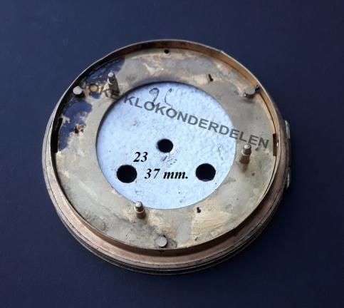 Pendule deur /wijzerplaat = gesl vlak glas =41122 - Afbeelding 3