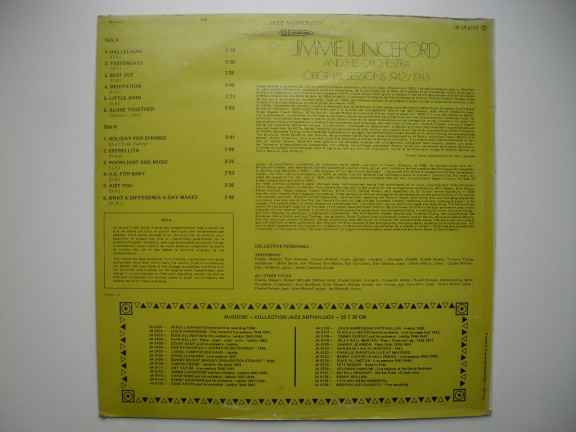 Jimmie Lunceford And His Orchestra Sessions 1942/1943 - Afbeelding 2