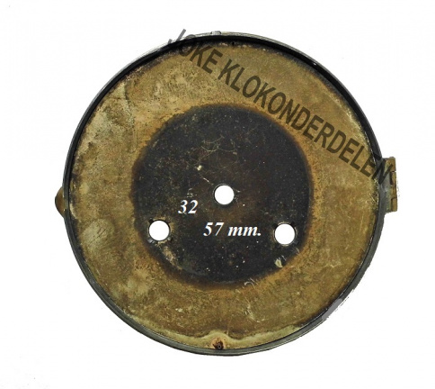 Pendule deur / wijzerplaat = bol glas = 41136 - Afbeelding 3