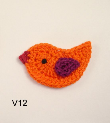Hip gehaakte applicatie: vogeltje! - Afbeelding 2