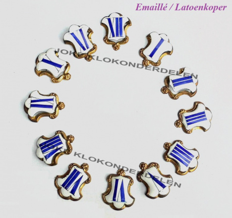 === Cartouches = kompleet = emaillé = oud === 38753 - nr. 1