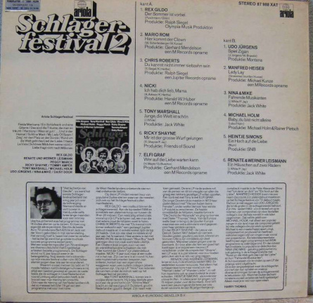 LP Schlager festival vol 2 - Afbeelding 2
