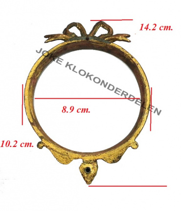 === Pendule ring = oud = maten zie foto 2 == 41171