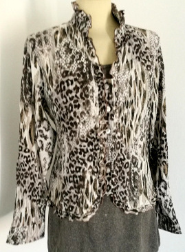 WITTEVEEN Maat 40 Blouse met luipaardprint - nr. 1