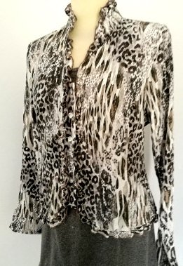 WITTEVEEN Maat 40 Blouse met luipaardprint - Afbeelding 6