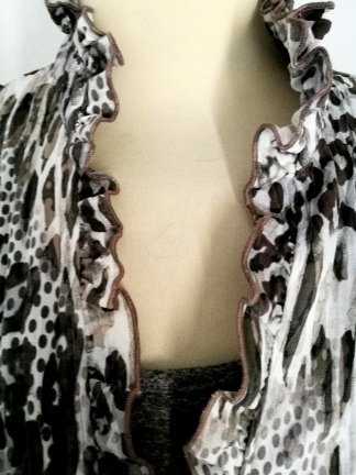 WITTEVEEN Maat 40 Blouse met luipaardprint - Afbeelding 3