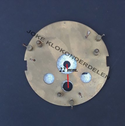 Wijzerplaat = Franse pendule = Green emaillé =41206 - Afbeelding 2