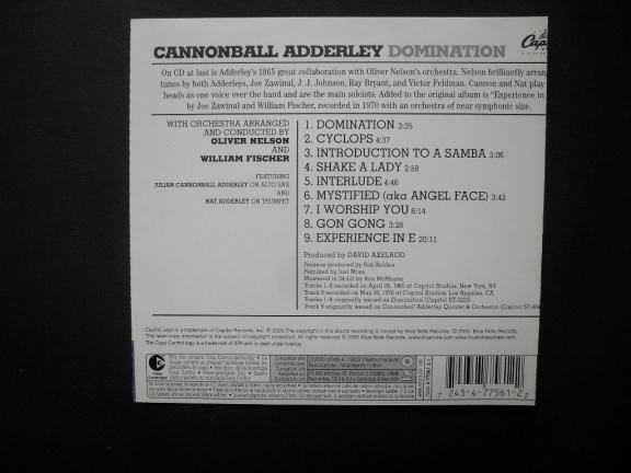 Cannonball Adderley Domination - Afbeelding 2