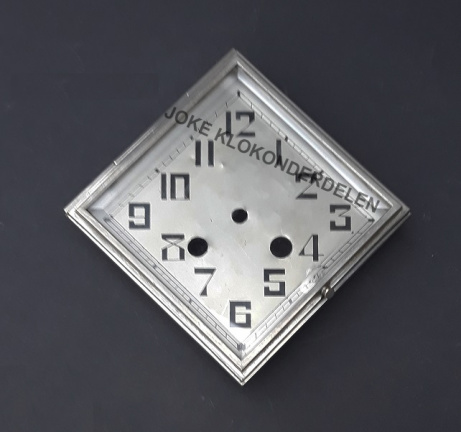 Pendule deur / wijzerplaat = gesl vlak glas = 41216