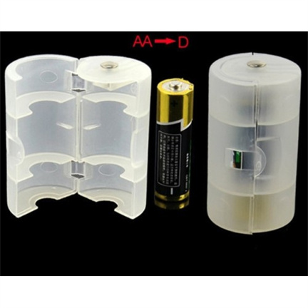 AA naar D batterij converter