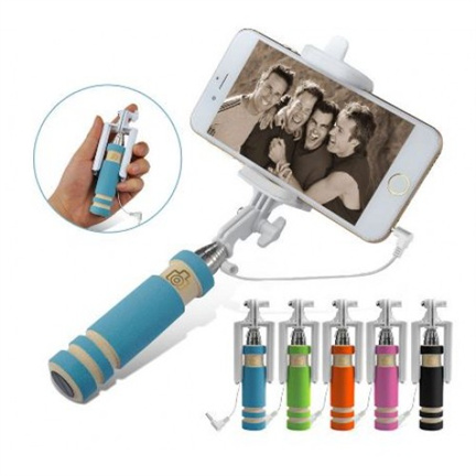Selfie stick met geïntegreerde shutter knop