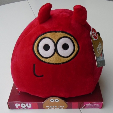 PLUCHE SPEELTJE, KNUFFELDIER POU MET GELUID DEVIL (INTERACTIEF) NIEUW