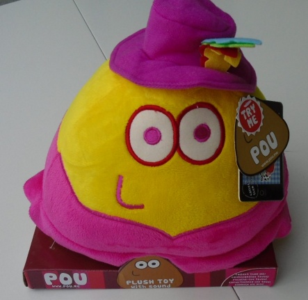PLUCHE SPEELTJE, KNUFFELDIER POU MET GELUID PRETTY PINK (INTERACTIEF) NIEUW