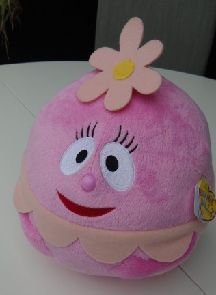 PLUCHE BEANIE BALLZ ROSE NIEUW
